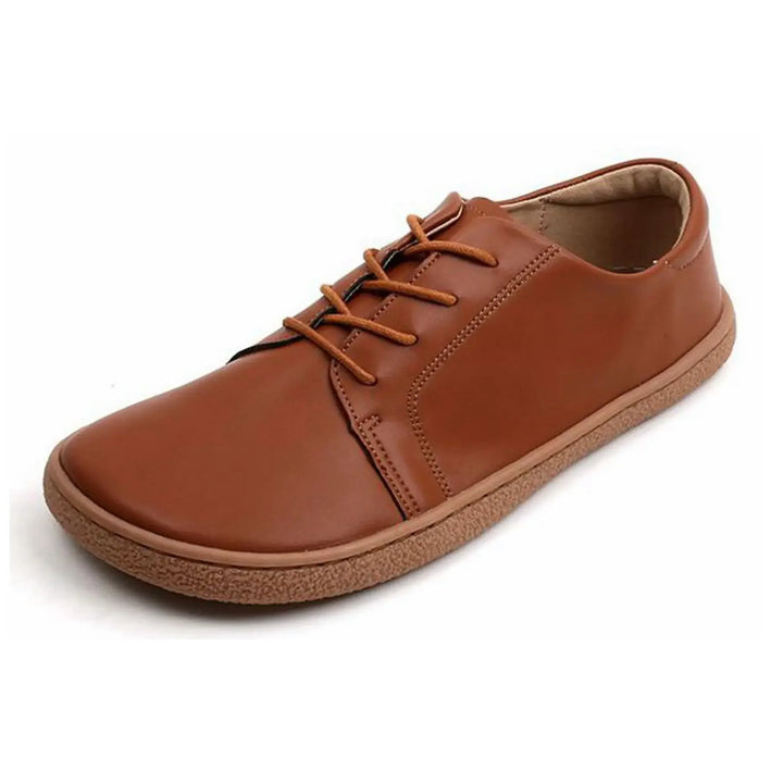 Ampio - Barefoot Microfiber Lace-Up Flats with Wider Toe Box