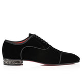Rossi U - Red bottom sole suede leather oxford dress shoes for men - Ashour Shoes