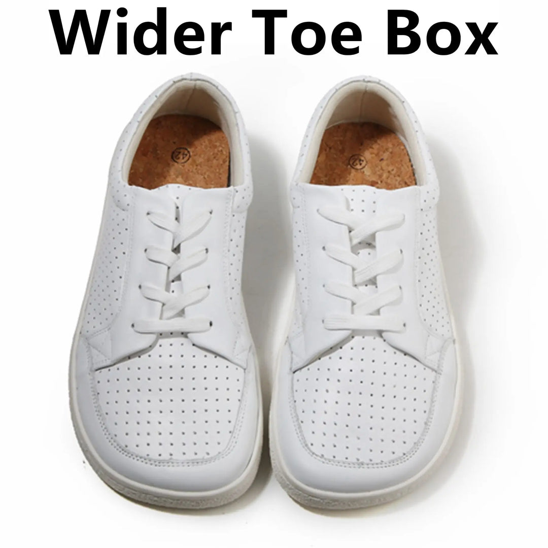 Spazio - Unisex Barefoot Genuine Leather wide toe box Sneakers