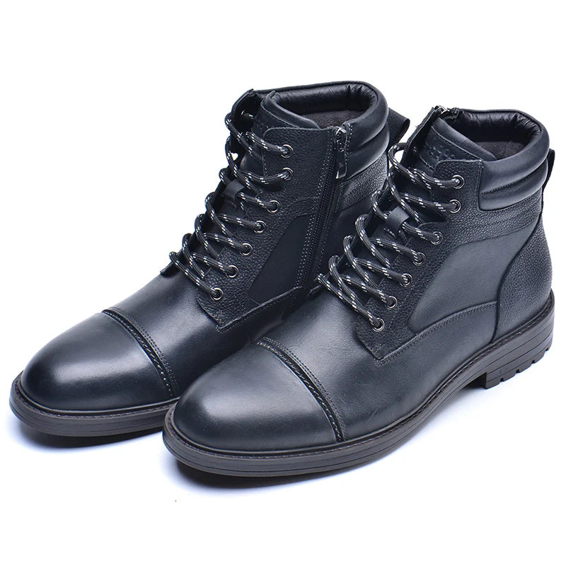 HEID - High Quality Leather High Top men's Boots - Ashour Shoes