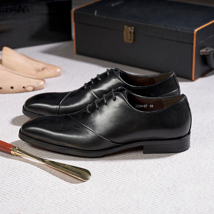 Finalità - Luxury Leather Oxford Dress shoes for men (Unique Cap front)