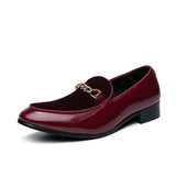 il lusso C - Italian style patent leather loafers for men - Ashour Shoes