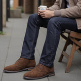 Vagabondo - Men's Classic Brown Suede-Texture Desert Ankle Boots - Ashour Shoes