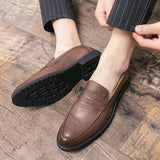 Loreno – Men’s Genuine Leather Penny Loafers – Classic Slip On - Ashour Shoes