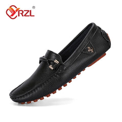 Rubino - Men's Stylish Wine Red PU Leather Driving Loafers - Ashour Shoes