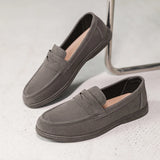 Comodo - Men's Casual Suede-Texture Slip-On Loafers - Ashour Shoes