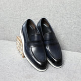 Grylo - Leather penny loafers sneakers sole for men - Ashour Shoes