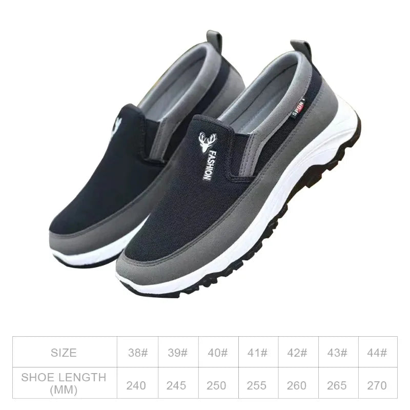 Stile - Men's Breathable Mesh Slip-On Casual Loafers - Ashour Shoes