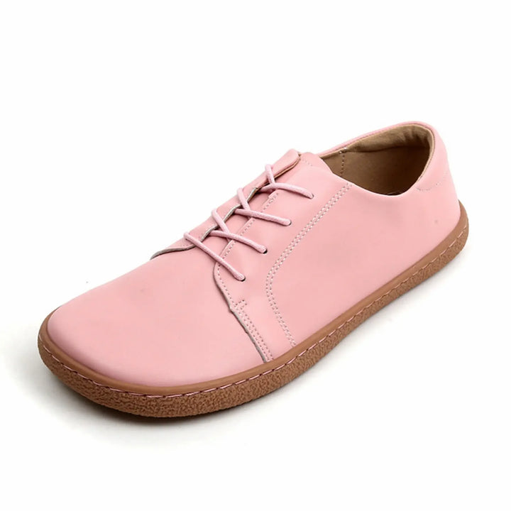 Ampio - Barefoot Microfiber Lace-Up Flats with Wider Toe Box