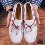 Navero – Men’s Suede Leather Boat Shoes – Driving Loafers - Ashour Shoes