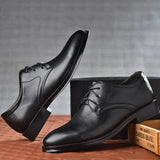 Bellagio - Men's Elegant Polished PU Leather Oxford Dress Shoes - Ashour Shoes