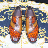 il gestore 3 - Two tone unique black and blue oxford shoes for men - Ashour Shoes