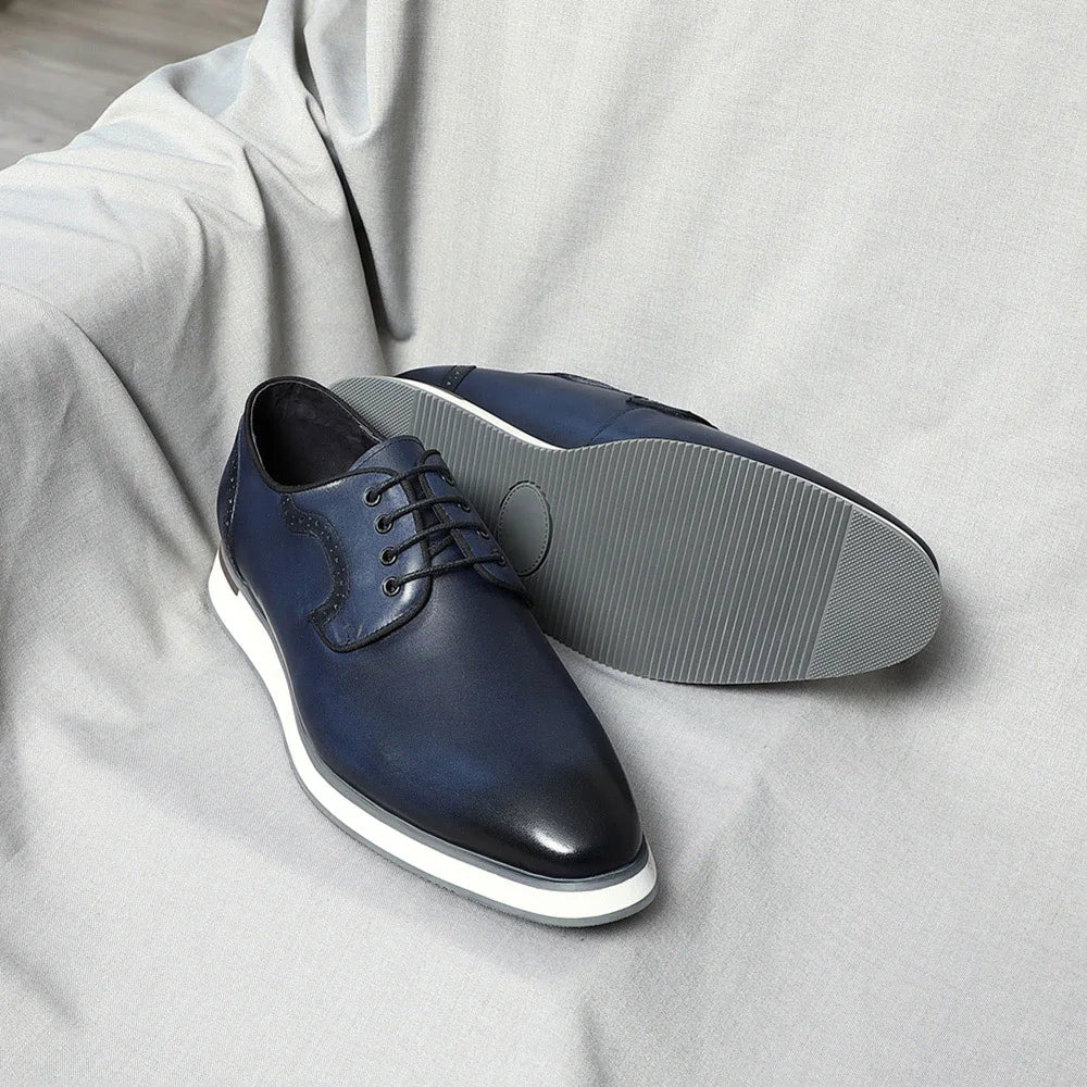 Grylo 2 - Derby dress leather sneakers shoes for men - Ashour Shoes