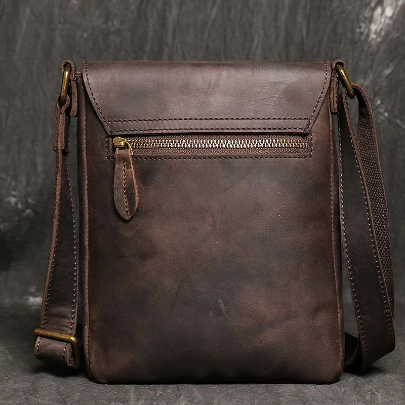 lumia - Leather Cross-body Bag for Men – Stylish Shoulder Satchel with Multiple Compartments - Ashour Shoes