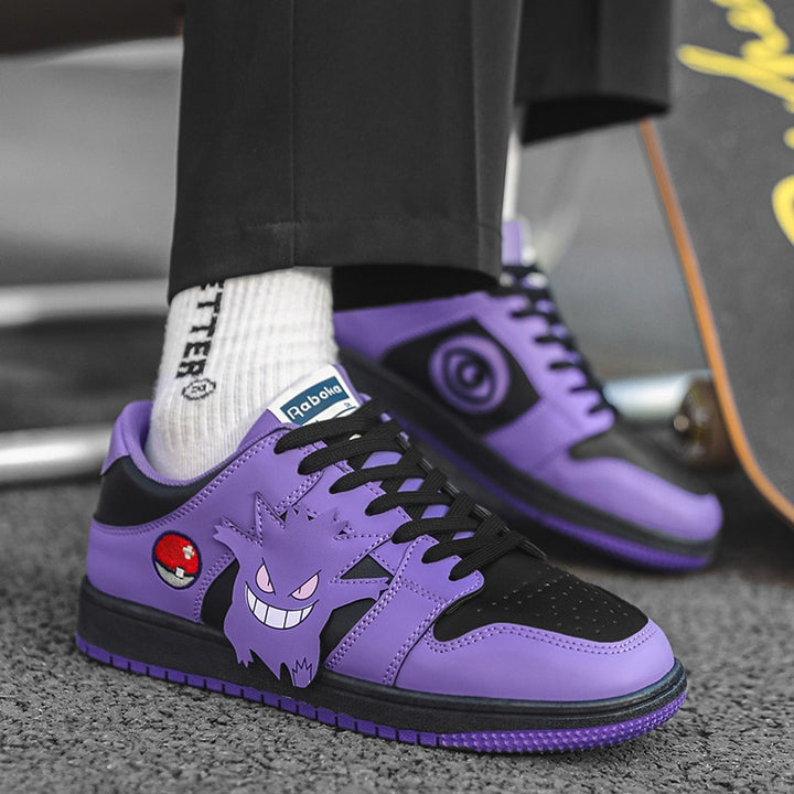 Pokemon Anime Gengar Purple Shoe: Fashionable Breathable Sneakers for Men - Ashour Shoes