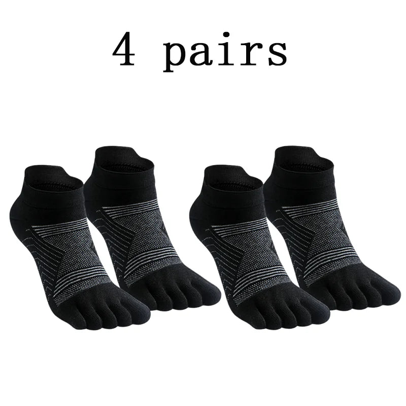 Agile3 - Unisex Merino Performance Toe Ankle Socks for Running & Hiking - Ashour Shoes