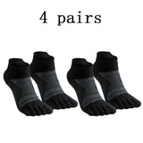 Agile3 - Unisex Merino Performance Toe Ankle Socks for Running & Hiking - Ashour Shoes