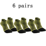 Agile3 - Unisex Merino Performance Toe Ankle Socks for Running & Hiking - Ashour Shoes
