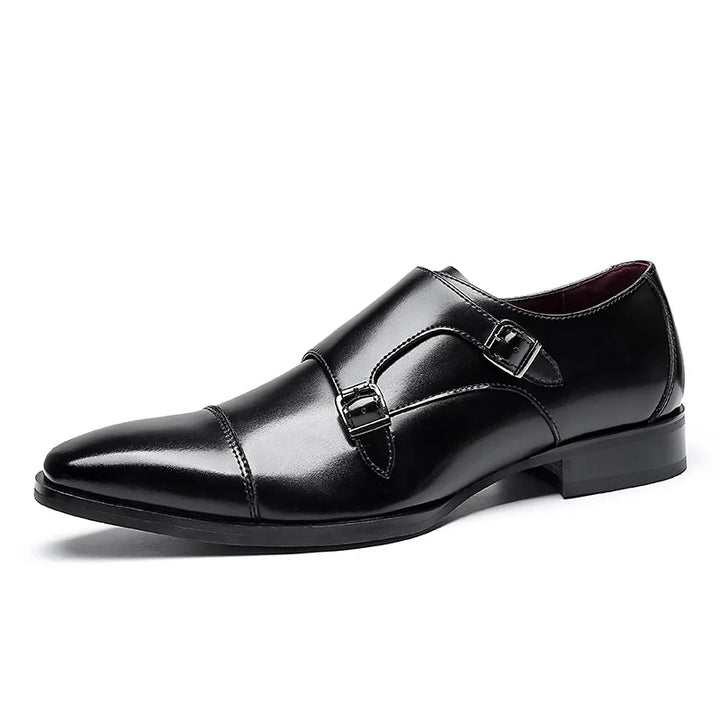 Signore - Men's Elegant Polished Leather Cap Toe Oxford Dress Shoes
