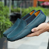 Stile - Men's Breathable Genuine Leather Driving Loafers - Ashour Shoes