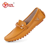 Rubino - Men's Stylish Wine Red PU Leather Driving Loafers - Ashour Shoes