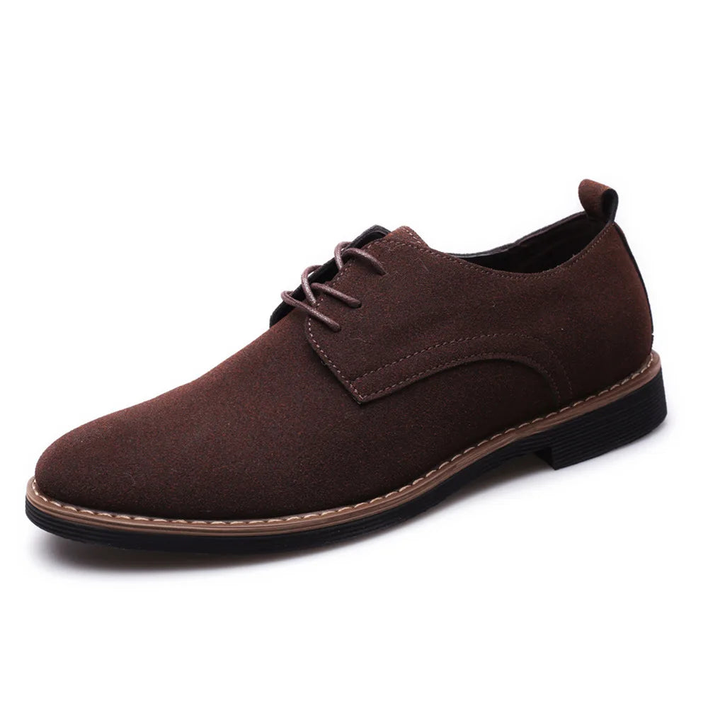 Nobile3 - Men's Classic Faux Suede Oxford Dress Shoes - Ashour Shoes