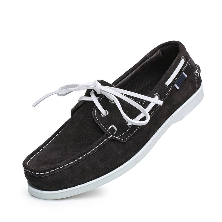 Vela - Men's Suede Moccasin Boat Shoes