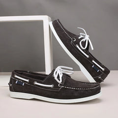 Marino - Men's Classic Suede Deck Loafers - Ashour Shoes