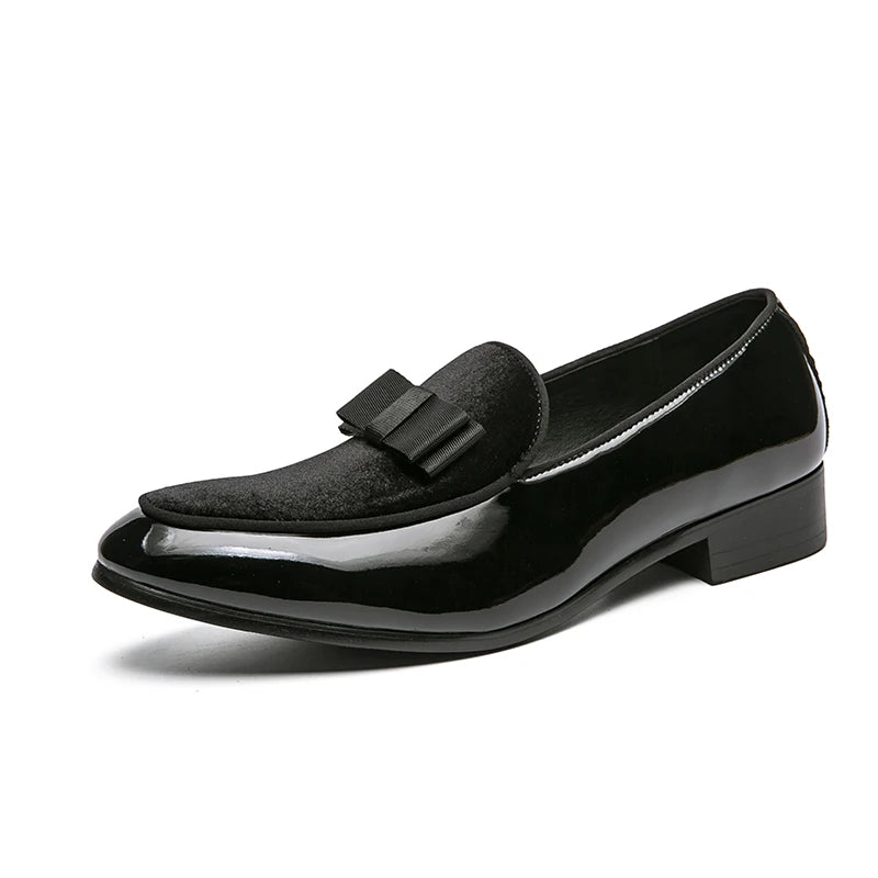 il lusso C - Italian style patent leather loafers for men - Ashour Shoes
