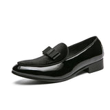 il lusso C - Italian style patent leather loafers for men - Ashour Shoes