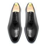 Maestro - Men's Premium Leather Brogue Cap Toe Oxford Dress Shoes - Ashour Shoes