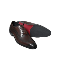 Rosso C2 - Red bottom Genuine leather brogue oxford shoes for men - Ashour Shoes