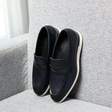 Grylo - Leather penny loafers sneakers sole for men - Ashour Shoes