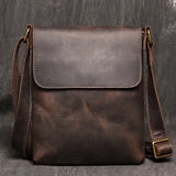 Lavino - Genuine Leather Crossbody Bag for Men – Compact Sling Satchel for Phone and 7.9-Inch Tablet - Ashour Shoes