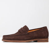 Camoscio - Men's Classic Suede Penny Loafers - Ashour Shoes