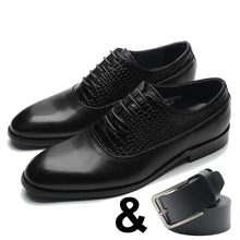 Black shoe and belt