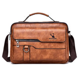 Weix - Men's Casual Flap Messenger Bag Crossbody Leather Shoulder Bag - Ashour Shoes
