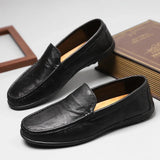 Comodo - Men's Classic Genuine Leather Driving Loafers - Ashour Shoes