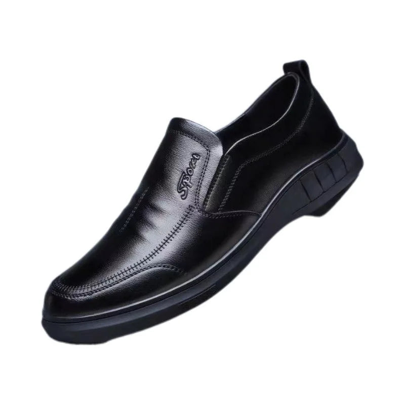 Libero - Hands free Lightweight slip-On Men's Leather Shoes - Ashour Shoes