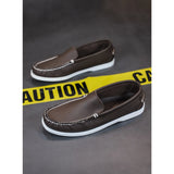 Vela - Men's Casual Leather Boat Loafers - Ashour Shoes