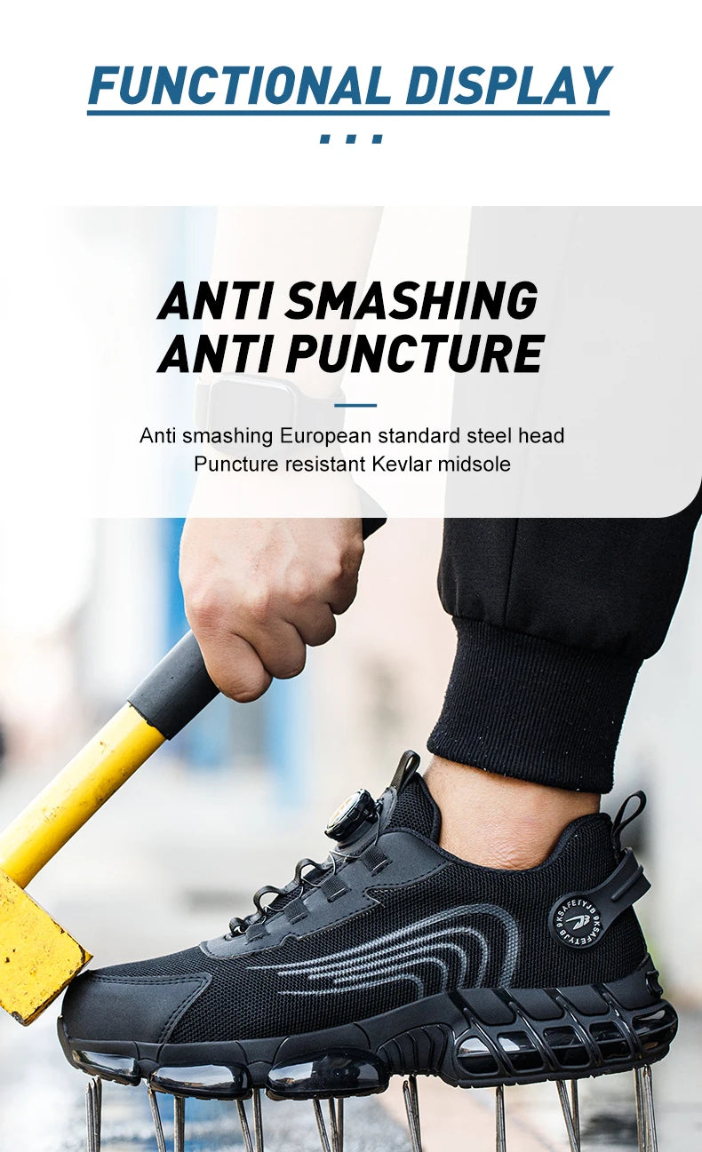 Forge - Puncture-Resistant Safety Shoes/Sneakers steel toe - Ashour Shoes