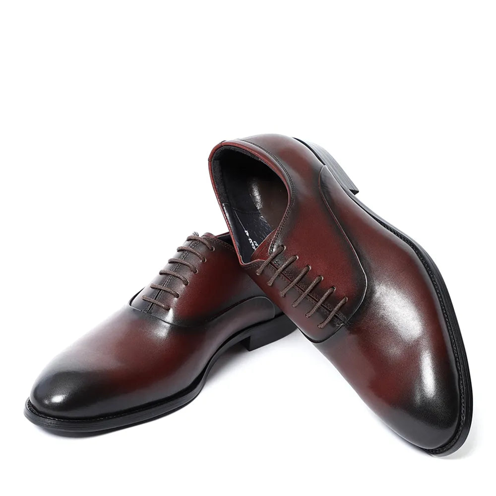 Rosso C4 -  A classic red bottom oxford leather shoes for men (brogue)