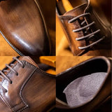 Eco - Men's vegan leather oxford dress shoes - Ashour Shoes