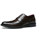Signore - Men's Elegant Polished Leather Cap Toe Oxford Dress Shoes - Ashour Shoes