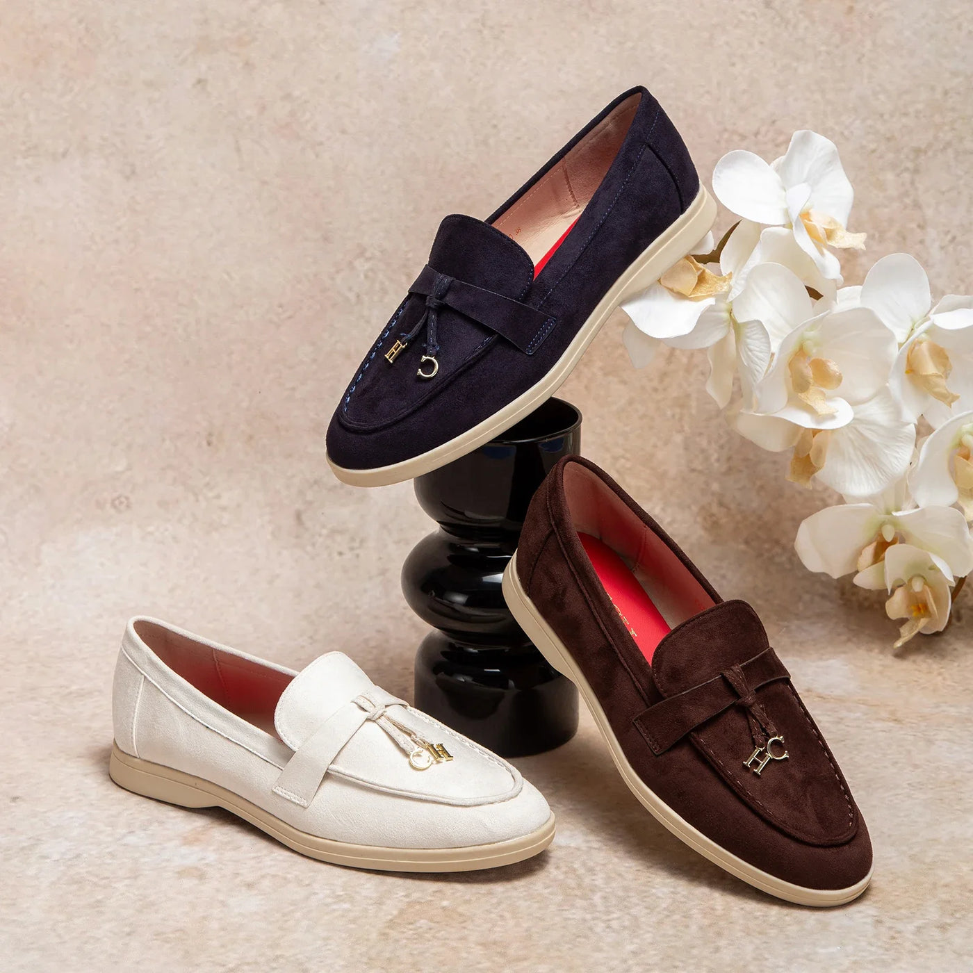 Comodo - Women's Casual Flannel Tassel Loafers - Ashour Shoes