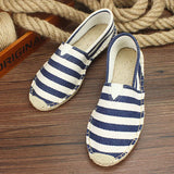 Estivo - Unisex Casual Slip-On Hemp Canvas Espadrille Flats - Ashour Shoes