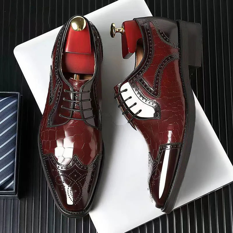 Strello - affordable derby brogue dress shoes for men - Ashour Shoes