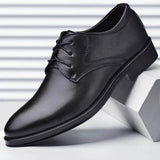 Bellagio - Men's Elegant Polished PU Leather Oxford Dress Shoes - Ashour Shoes
