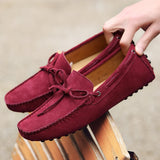 Sereno - Men's Casual Navy Suede Driving Loafers - Ashour Shoes