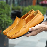 Stile - Men's Breathable Genuine Leather Driving Loafers - Ashour Shoes